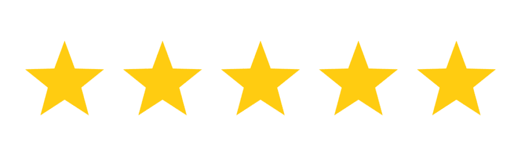 five stars icon on transparent background free png